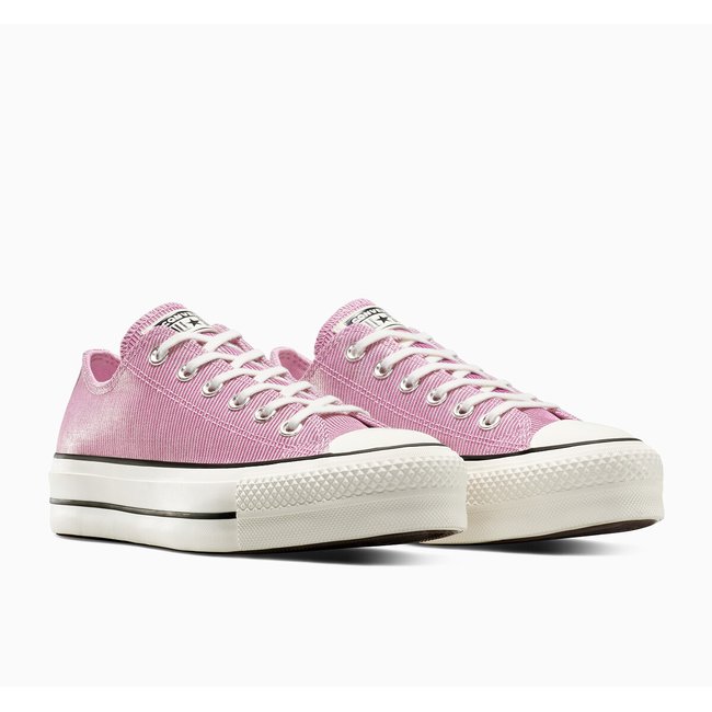 Baskets Chuck Taylor All Star Lift Shine parme métallisé <span itemprop=
