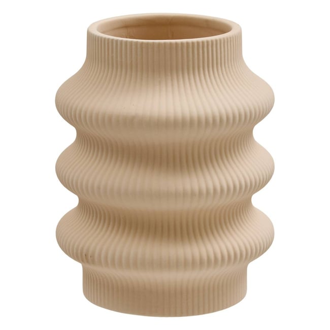 Vase en dolomite LUCIA Couleur beige <span itemprop=