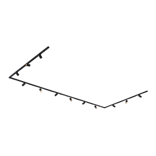 Kit rail magnétique 80W en U - LYNE Couleur noir <span itemprop=