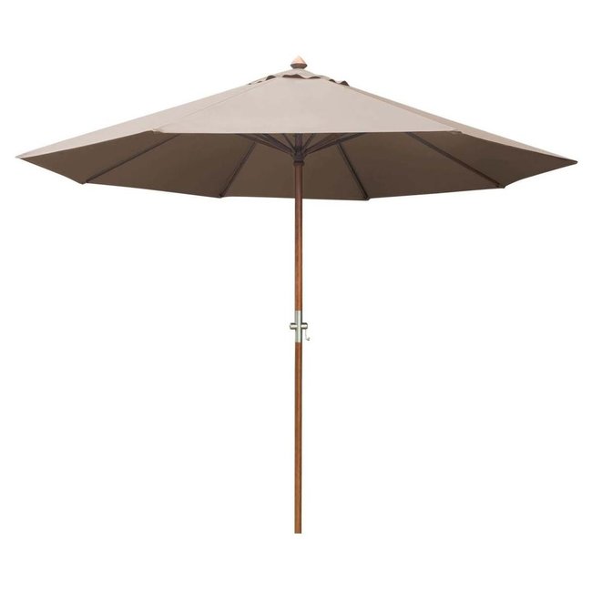 Parasol en bois 300 cm avec manivelle Holly - PROLOISIRS