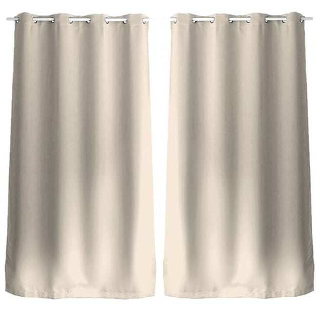 Lot De 2 Rideaux Occultants Terracotta 135x240 Cm - 8 œillets, Isolation Thermique, été/hiver, Entretien Facile