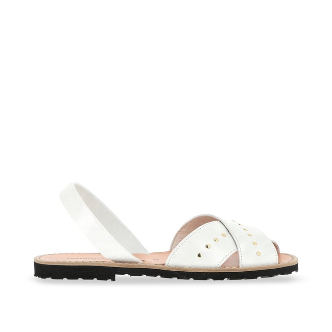 Sandales en cuir AVARCA ROCK blanc <span itemprop=