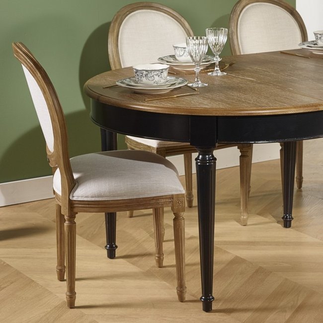 Table ovale en chêne 3 rallonges 8/10 couverts FLORENCE - ROBIN DES BOIS