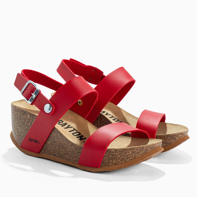 Sandales Selene rouge <span itemprop=