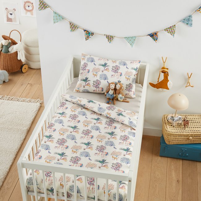 Jungala 50% Recycled Cotton Toddler Bed Set printed LA REDOUTE INTERIEURS