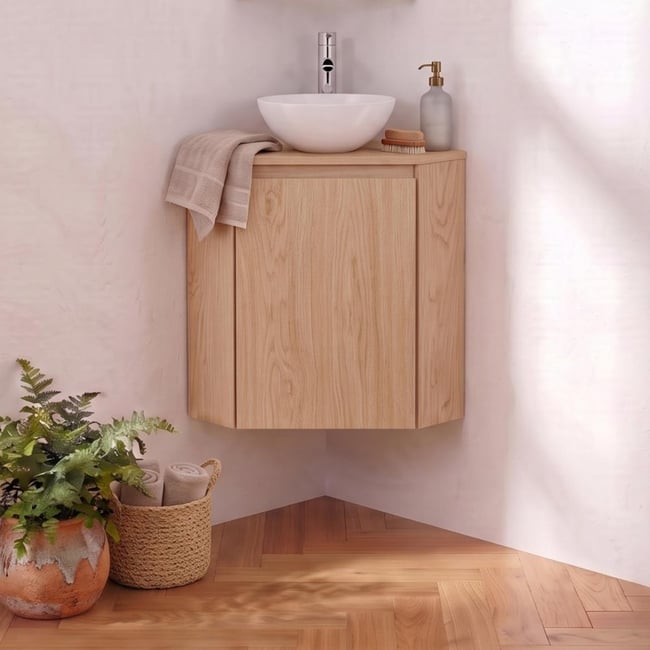 Meuble lave-mains d'angle avec vasque SORRENTO - MOB IN