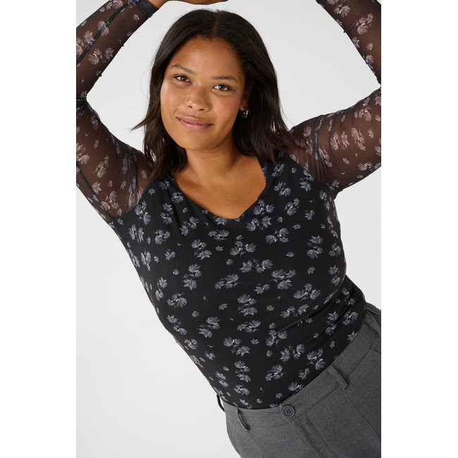 Blouse à manches longues KCautumna - KAFFE CURVE