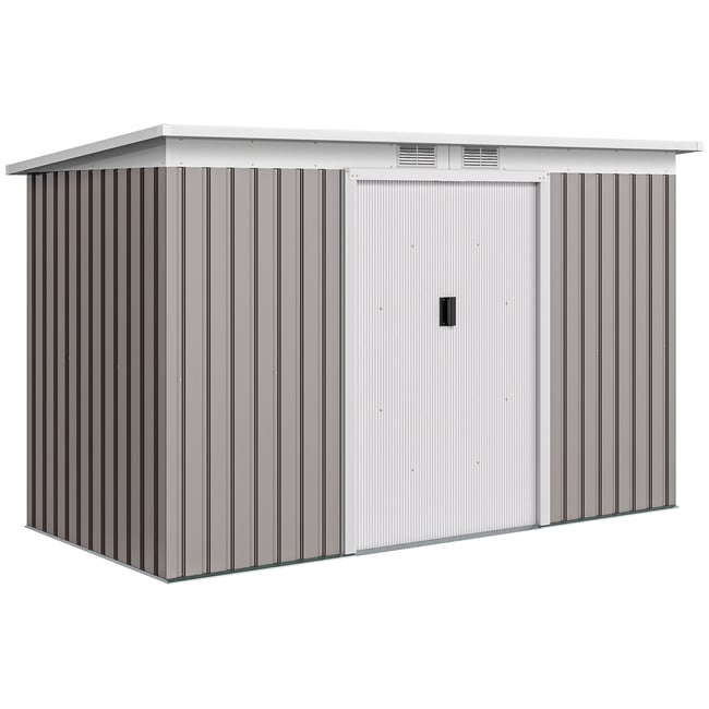 Abri de jardin Acier galvanisé Gris clair gris <span itemprop=