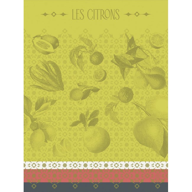 Torchon La beauté du zeste Coton yuzu <span itemprop=