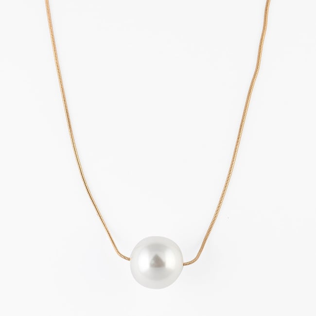 Collier pendentif perle perle <span itemprop=