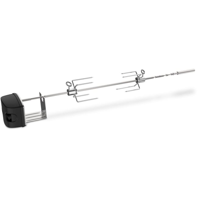Tourne broche barbecue pour Genesis II 2 et 3 brûleurs argent <span itemprop=