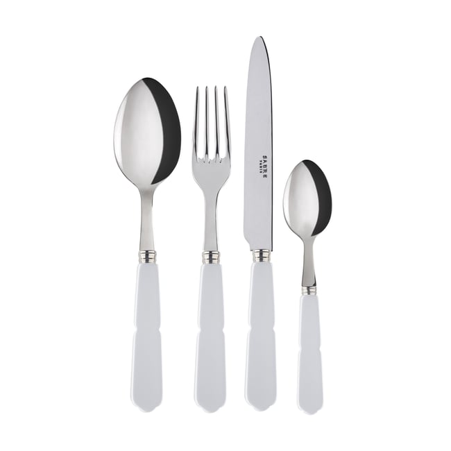 Ménagère 48 pièces, Gustave Couleur blanc <span itemprop=