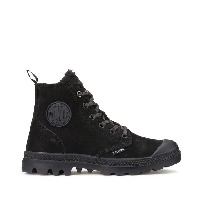 Baskets Pampa Hi Zip in pelle foderata - PALLADIUM