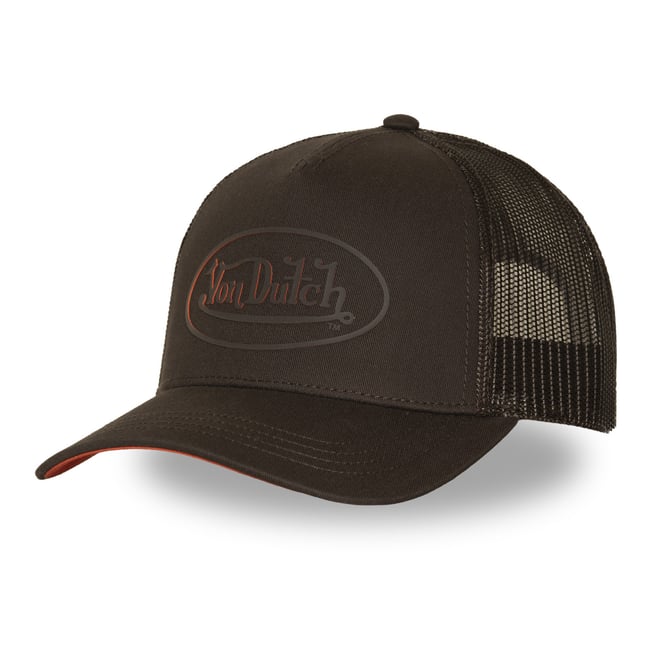 Casquette Trucker Log marron/orange <span itemprop=