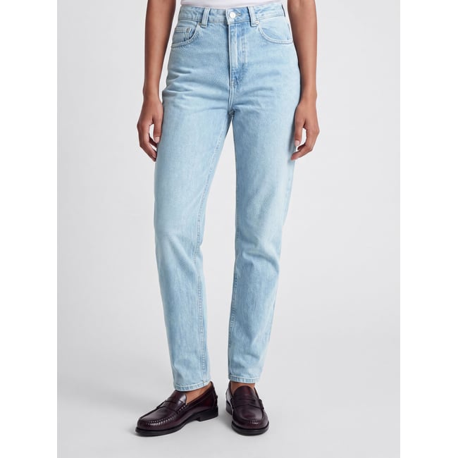 Jean Mom light blue denim <span itemprop=