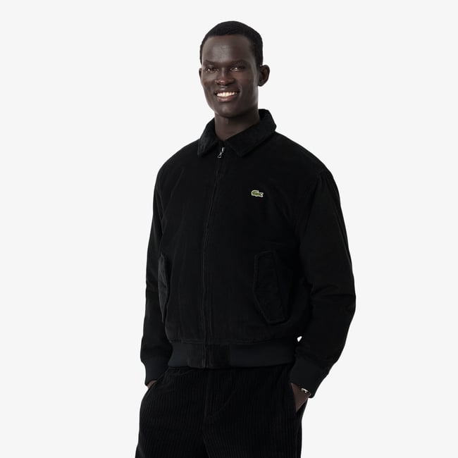 Bomber rembourré velours côtelé noir-031 <span itemprop=