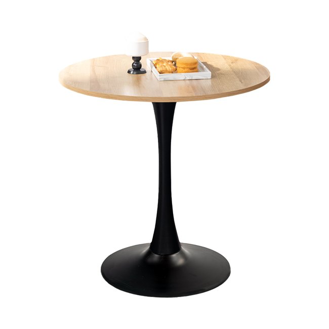 Table à manger ronde 4 personnes moderne,Clift Couleur noir <span itemprop=