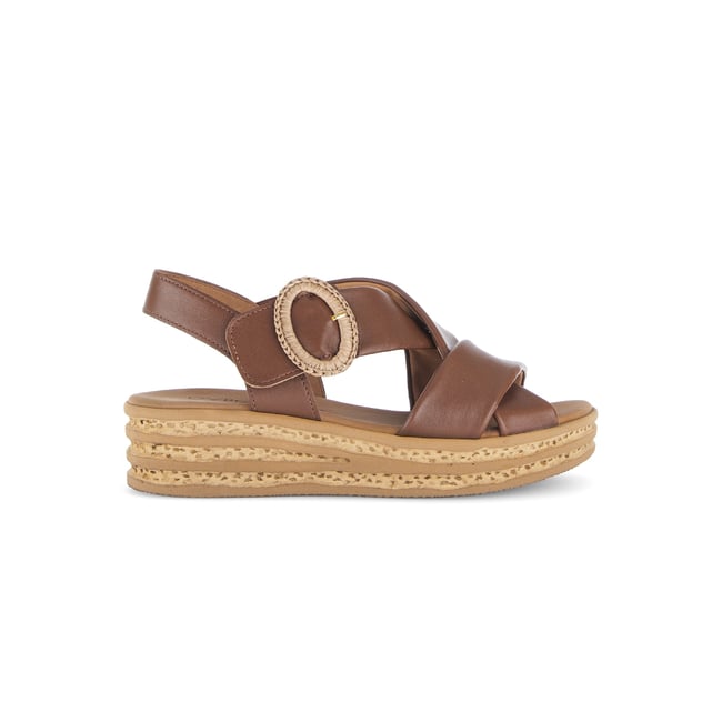 Sandales en cuir à talon compensé - GABOR