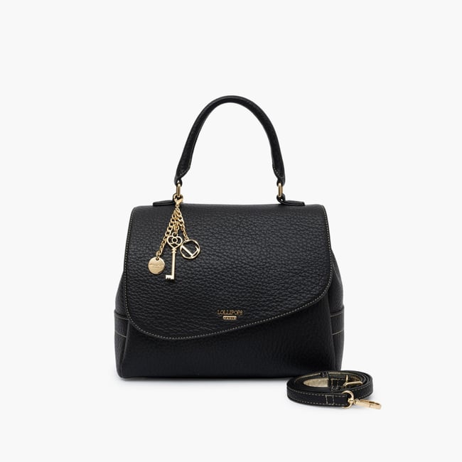 Grand sac porté épaule  Todora noir,doré <span itemprop=