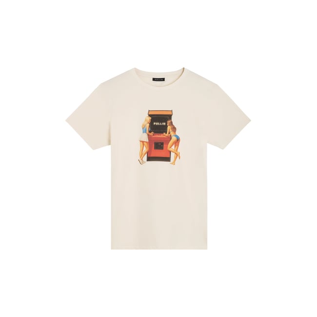 TSHIRT ARCADE blanc casse <span itemprop=