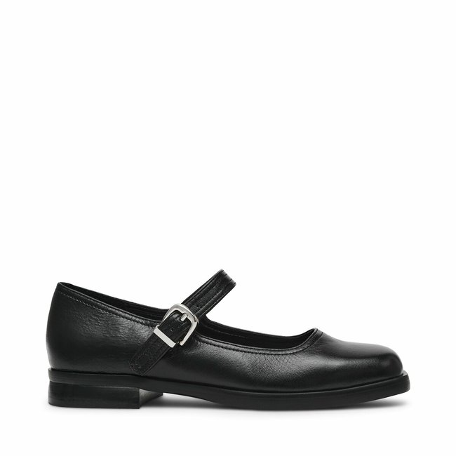Bailarinas de piel Delancy negro <span itemprop=