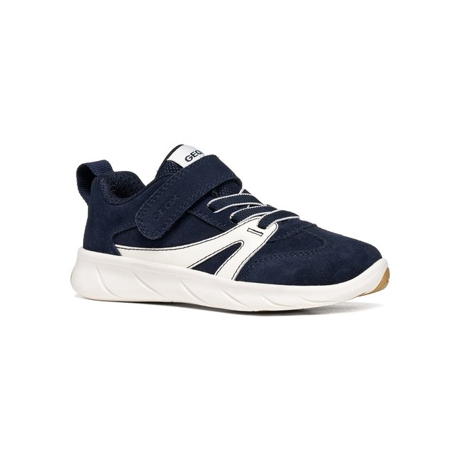 Baskets  J FOOT-RUN bleu marine foncé/blanc <span itemprop=