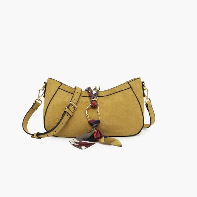 Sac porté épaule  Tivaline doré,moutarde <span itemprop=