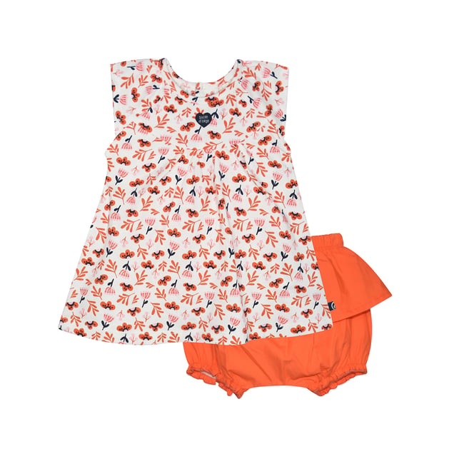 Robe bloomer laure naissance blanc <span itemprop=