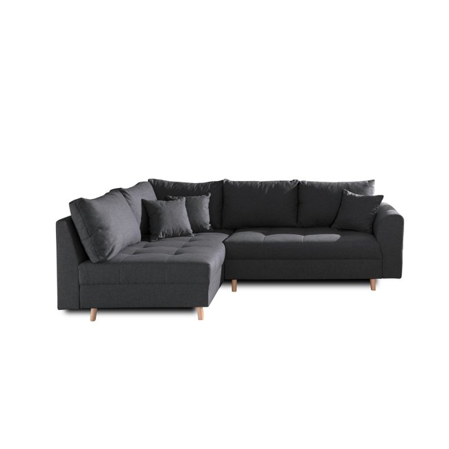 Canapé d'Angle gauche en Tissu 4 places - RUNE - LISA DESIGN