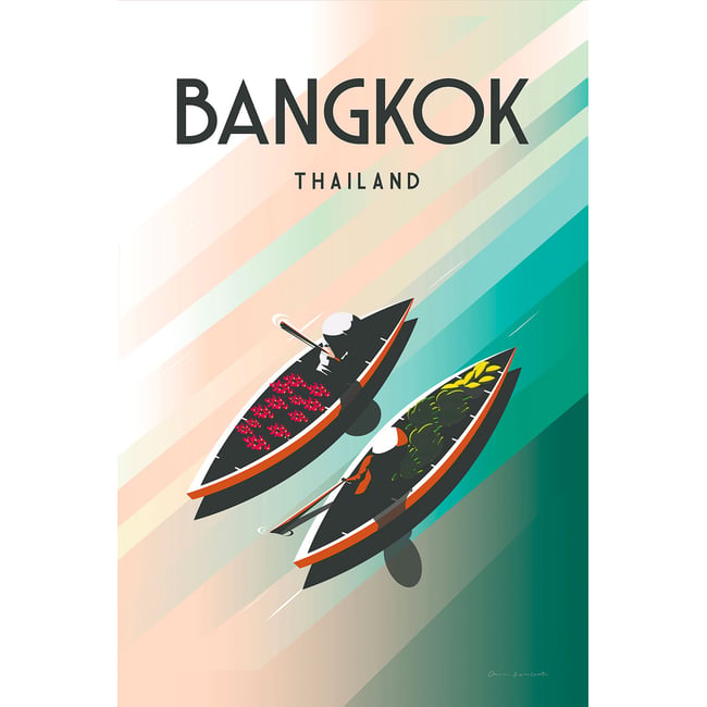 Tableau de voyage Bangkok Thailand - HEXOA