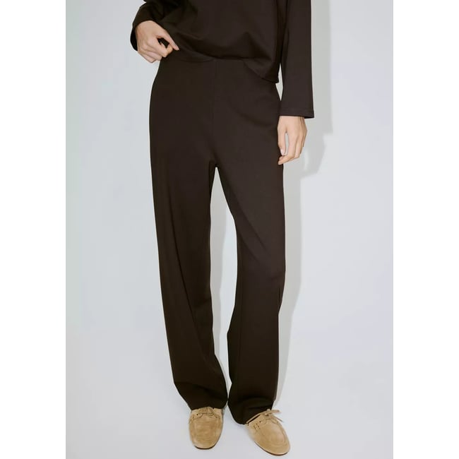Pantalon droit maille fine - MANGO