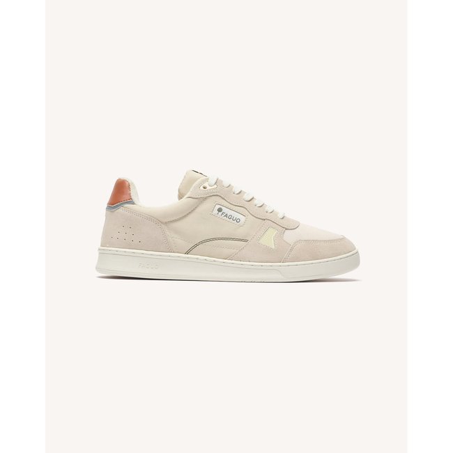 Baskets basses tissu suede COMMUTE 1 COMMUTE 1 beige et rouille <span itemprop=