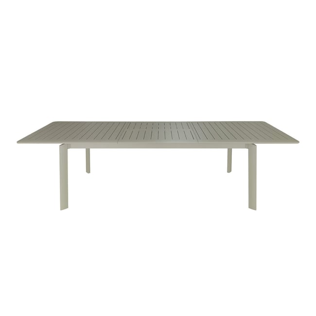 Table extensible de jardin 6/10p en aluminium Kaki clair HAVANA kaki clair <span itemprop=