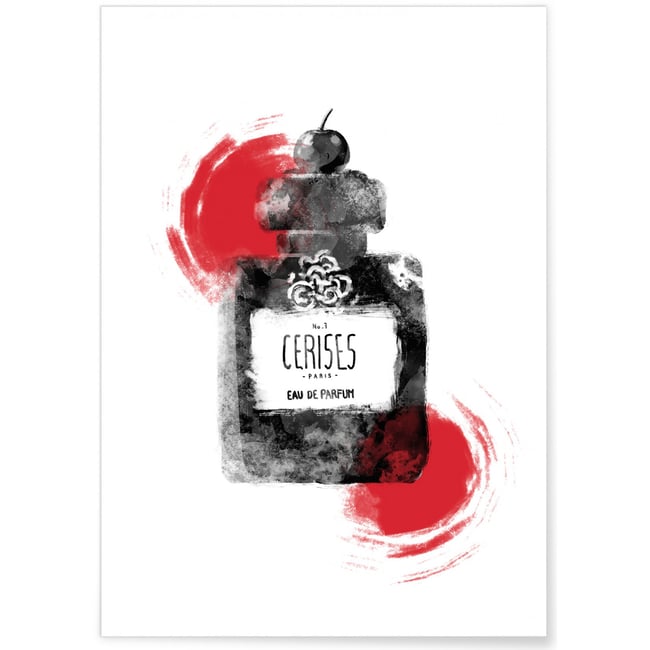 Affiche Eau de parfum Cerise Couleur blanc <span itemprop=