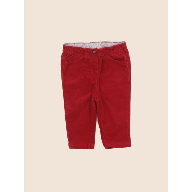Pantalon - Très bon état rouge <span itemprop=