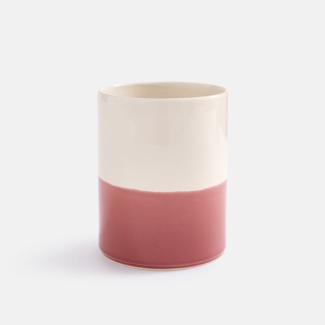 Portaposate bicolore in ceramica, ZALATO terra di siena  LA REDOUTE INTERIEURS