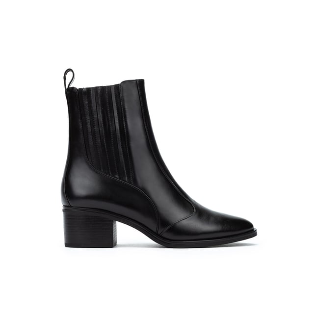 Bottines à talon cuir Zinnia black <span itemprop=
