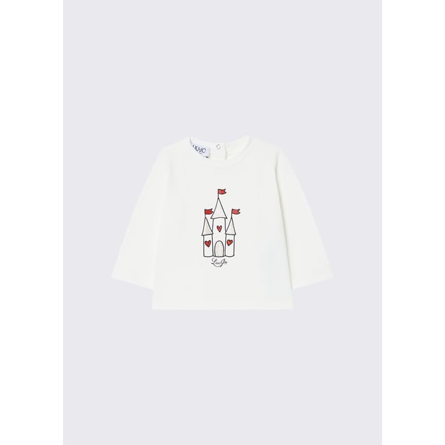 T-shirt avec imprimé château <span itemprop=