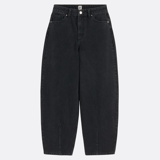 Balloon Jeans with Loose Rounded Cut, faded black, LA REDOUTE COLLECTIONS