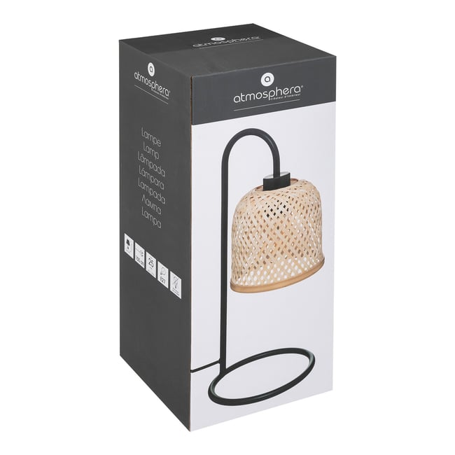 Lampe droite Ali H43,5cm Beige Couleur beige <span itemprop=