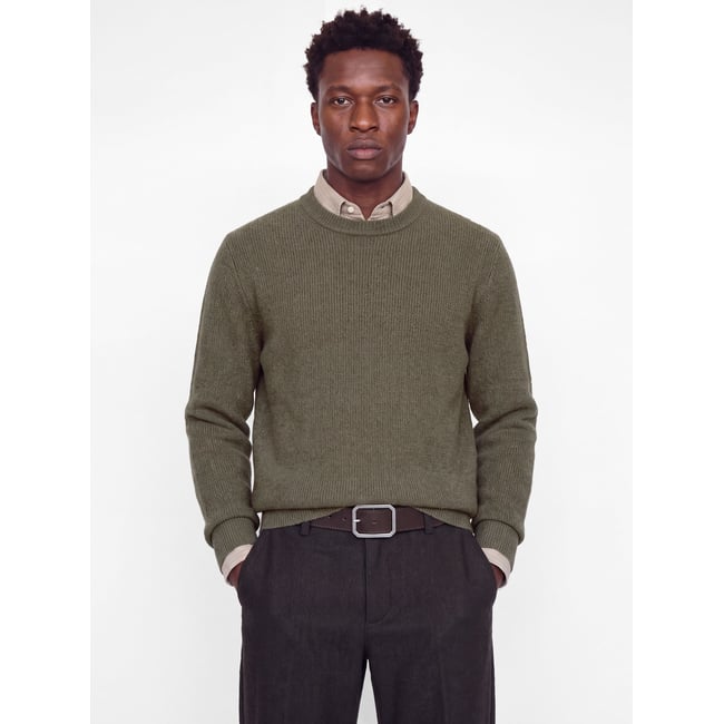 Pull En Maille grise - smokey olive 1 <span itemprop=