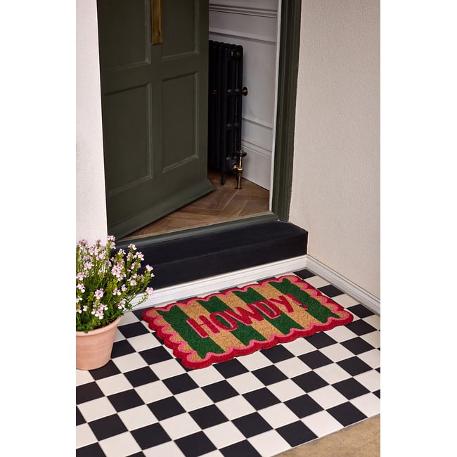 Howdy Stripe Coir Doormat, multi-coloured, MY MAT