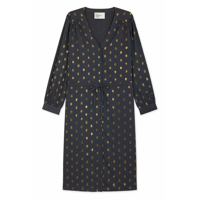 Midikleid REMEDY, Tupfenmuster dunkelgrau <span itemprop=