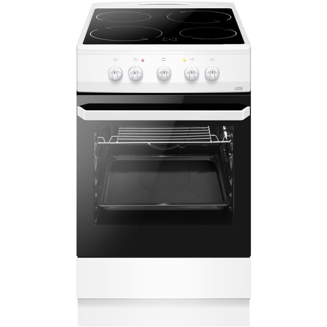 Cuisinière vitrocéramique CV5060 L4b blanc <span itemprop=