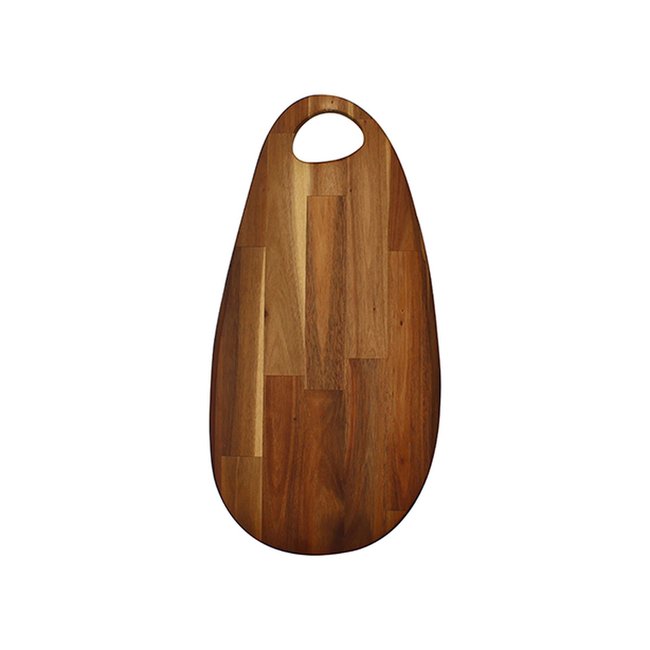 Planche à découper 48x24cm en bois d'acacia, COPA naturel <span itemprop=