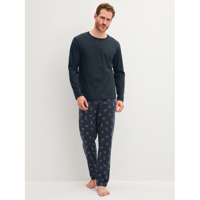 manches longues Coton FAMILY & FRIENDS saphir foncé <span itemprop=