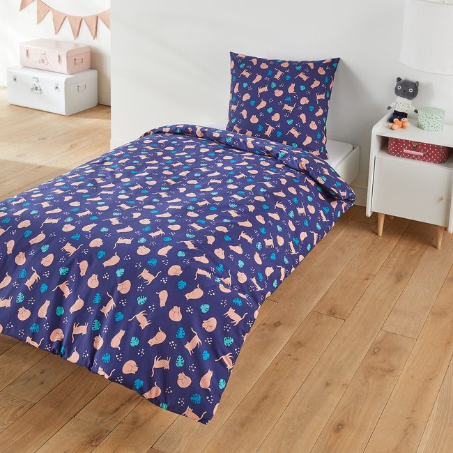 Palmichat 100% Cotton Bed Set with Square Pillowcase, printed, SO'HOME