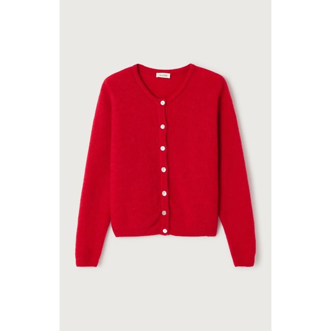 Cardigan maniche lunghe girocollo VITOW - AMERICAN VINTAGE