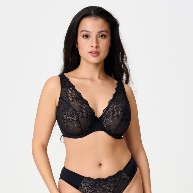 DAILY S-G demi mousse plongeant black taupe <span itemprop=