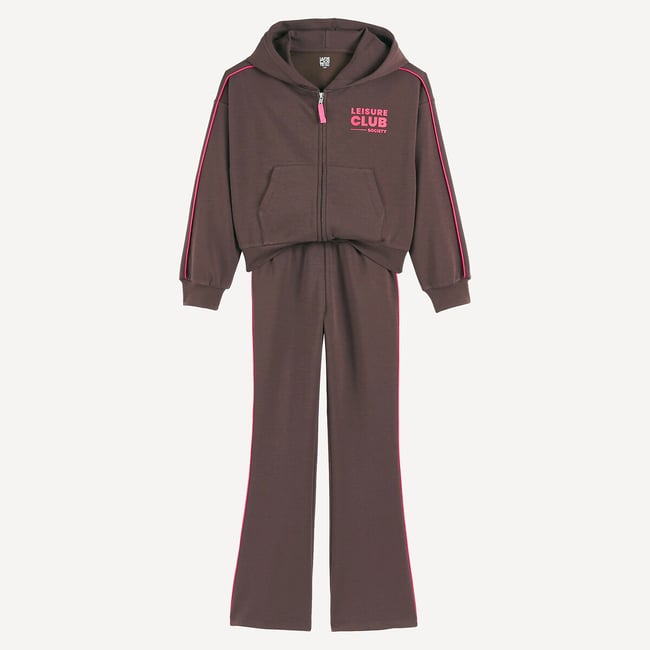 Ensemble 2 pièces, sweat zippé à capuche et pantalon de jogging - LA REDOUTE COLLECTIONS